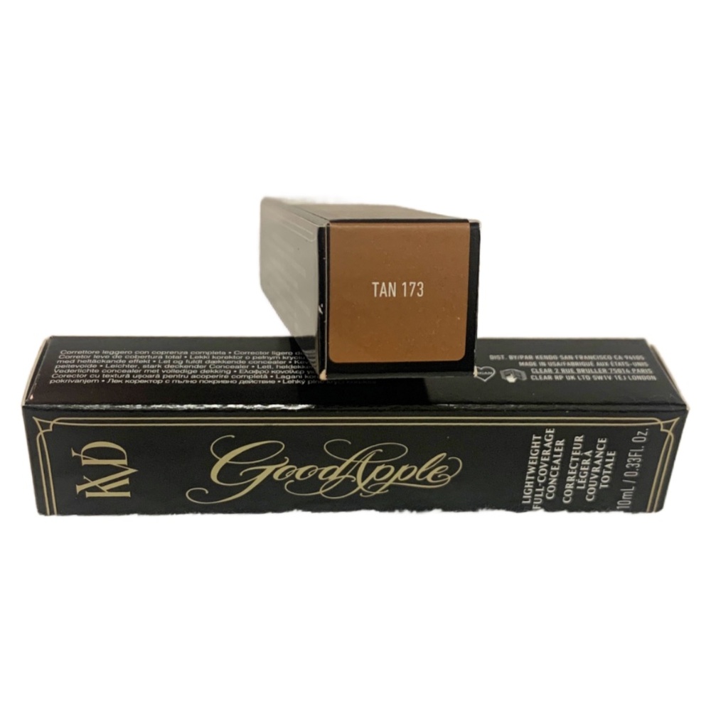 KVD Beauty Good Apple Lightweight Full-Coverage Concealer TAN 173 Lot of 2 New